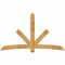 Ekena Millwork Alberta Rough Sawn Timber Gable Bracket, Western Red Cedar, 96"W x 56"H x 2"D x 6"F, 14/12 Pitch GBW096X56X0206ALB00RWR - alternate 1
